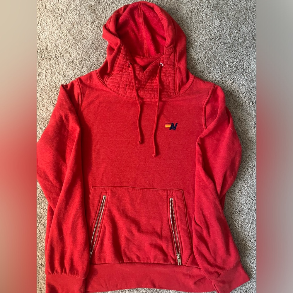 EUC Aviator Nation red sweatshirt